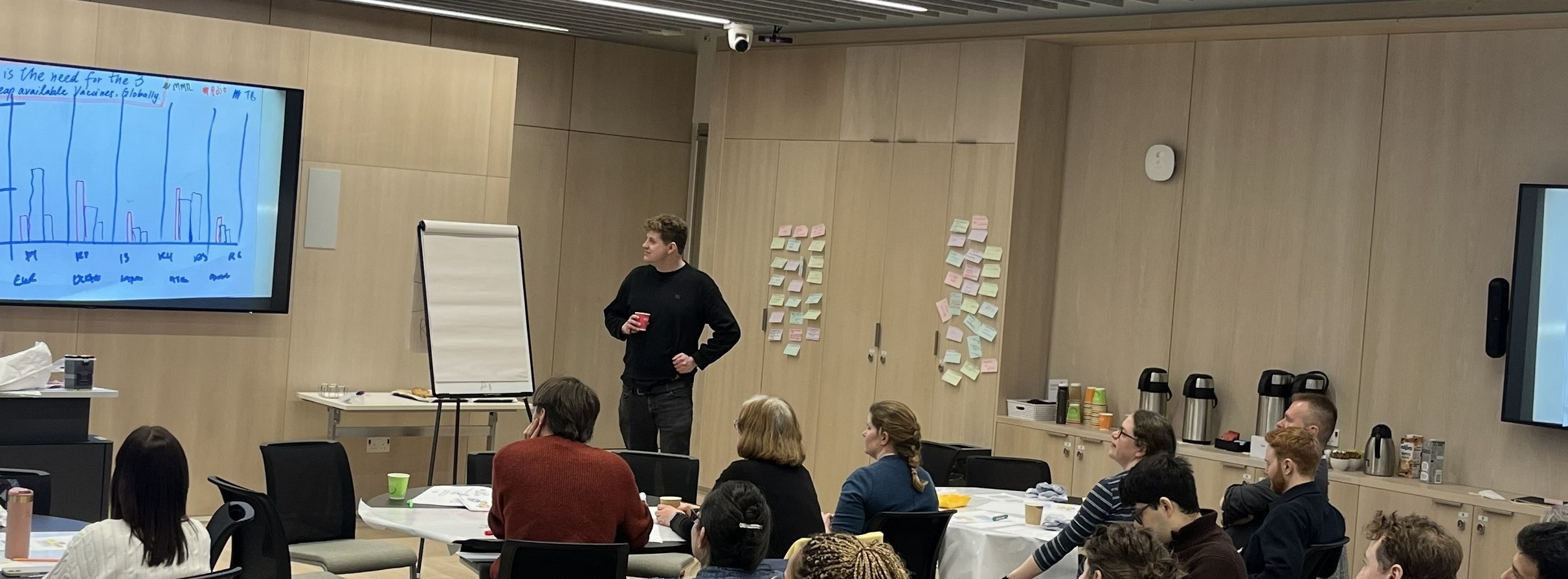 Shane Sheehan conducting a data visualisation workshop